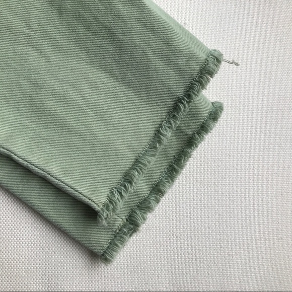 ZARA Relaxed Basic Green Denim 🍃 - Picture 7 of 8